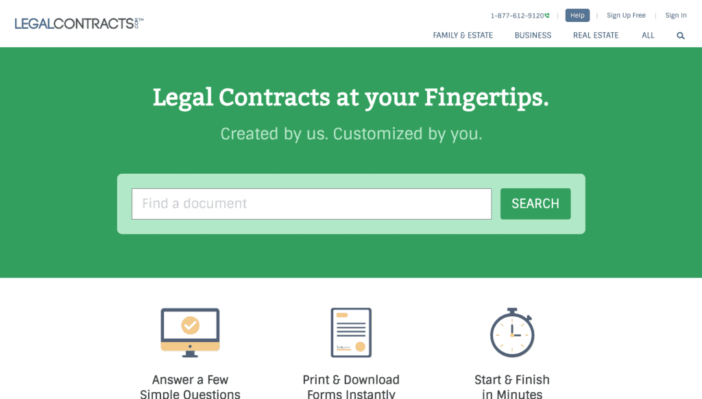LegalContracts Homepage