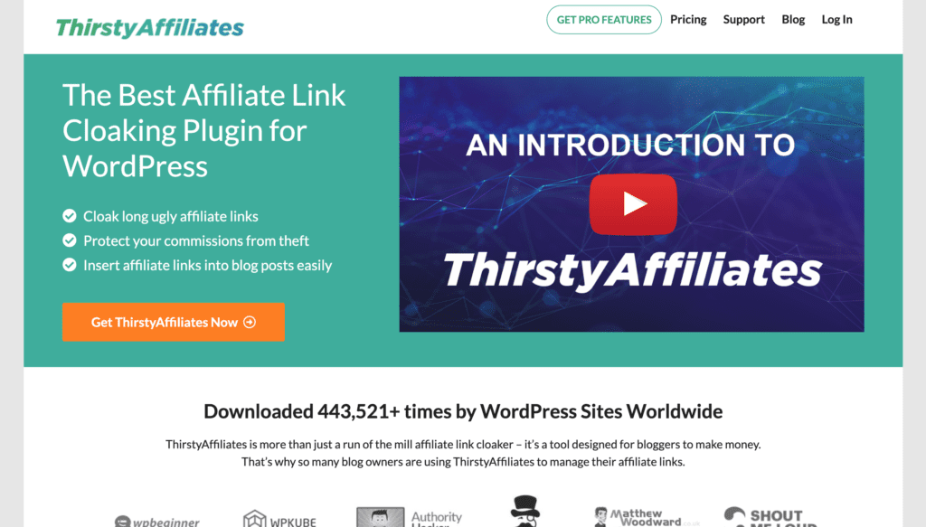ThirstyAffiliates Homepage