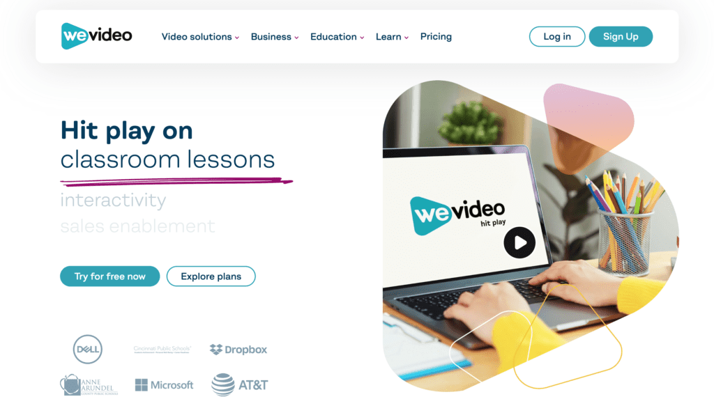 WeVideo Homepage